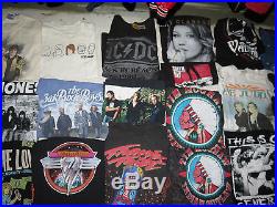 Lot Of 53 Concert T Shirts Vintage T Shirts Vintage Tees Rock Pop Country Metal