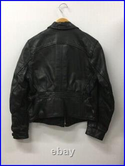 LVC LEVIS VINTAGE CLOTHING Cowhide Leather Jacket Black Size M Made in England