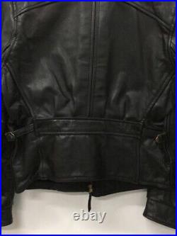 LVC LEVIS VINTAGE CLOTHING Cowhide Leather Jacket Black Size M Made in England