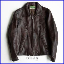 LVC LEVIS VINTAGE CLOTHING Cowhide Leather Jacket Brown Size M Very good from JP