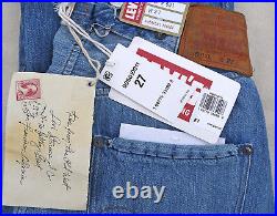 LVC LEVIS Vintage Clothing 1890 501 Bandit Selvedge Jeans Cotton Blue Men's 27