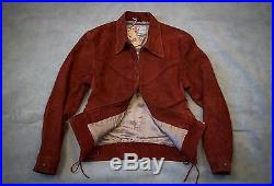 LVC Levi's Vintage Clothing Crimped Suede Leather Jacket BNWT 1940s western wear