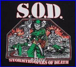 L NOS vtg 1992 S. O. D. Reunion t shirt STORMTROOPERS OF DEATH 42.131