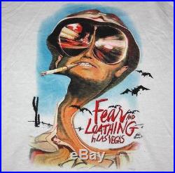 L NOS vtg FEAR AND LOATHING IN LAS VEGAS movie promo t shirt HUNTER S THOMPSON