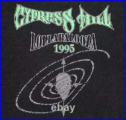 L/XL vtg 90s 1995 CYPRESS HILL Lollapalooza tour t shirt rap hip hop raptee