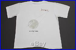 L vtg 90s 1993 JANET JACKSON t shirt rap r&b 29.147