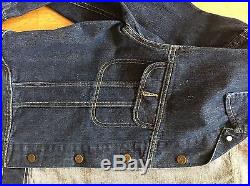 Lee 101 Vintage 50s Denim Jeans Jacket Size 46 Red Golden Tag Made in USA