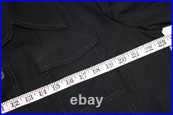 Leisure Sport Jacket VTG 70s 2 Flap Pocket Stylish Black Leisure Jacket L slim