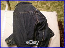 Levi Big E lined Denim Jacket Size Large