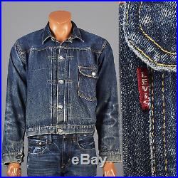 Levi’s 506XX Type 1 Big E Buckle Back Selvedge Denim Jean Jacket True Vintage
