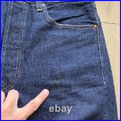 Levi's Vintage Clothing Big E 501xx Selvedge Denim Jeans Dark 36 Waist Mens LVC