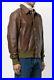 Levi’s Vintage Clothing Strauss Leather Jacket Mens Sz L Brown Green Distressed