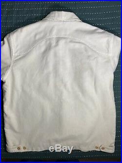 Levi's Vintage Clothing Wind Repellent Jacket in FOG WHITE size Large LVC Men's