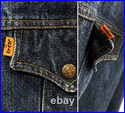 Levi's Vintage Orange Tab Denim Chore/safari Jacket Double-vented USA Medium
