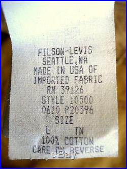 Levis Filson Trucker Jacket Vintage Oil Finish Tin Cloth Waxed Cotton LVC