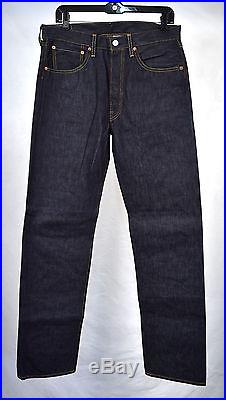 Levis LVC Jeans Vintage Clothing 501 1955 Rigid Raw Indigo Selvedge Denim 32 Men