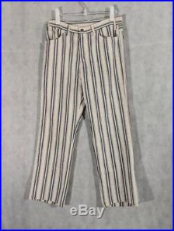 Levis Vintage Big E 60s Americana Stripe Jeans Pants Size Mint Condition 33 x 29