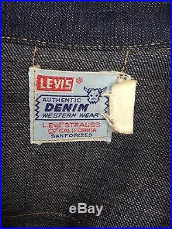 Levis Vintage Big E Era Denim Mens Sawtooth Shirt