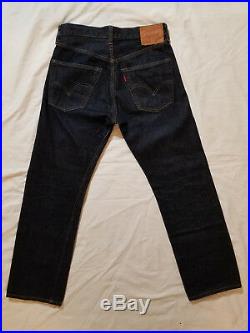 Levis Vintage Clothing 501XX Big E Selvedge Denim Mens Button Fly Jeans W30 L28
