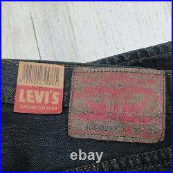 Levis Vintage Clothing 505 1967 Jeans Mens 34x34 Charcoal Slevedge 505-0217