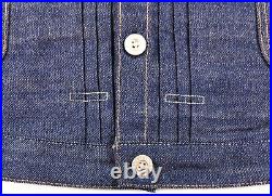 Levis Vintage Clothing LVC 1880s Triple Pleat Blouse Jacket Mens XL Selvedge