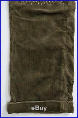 Levis Vintage Clothing LVC 1900s Patchwork Corduroy Trouser Pants Mens 32 $395