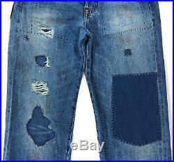 Levis Vintage Clothing LVC 1915 501 XX Selvedge Jeans Mens Size 26 Destroyed