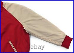 Levis Vintage Clothing LVC 1950s Rocket City Bomber Jacket Mens Large Red Satin