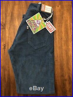 Levis Vintage Clothing LVC 1960'S White Tab Corduroy Pants Mens 28X30 Blueberry