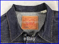 Levis Vintage Clothing LVC Mens L 1936 Type 1 Rigid Jean Jacket Cone Denim Raw