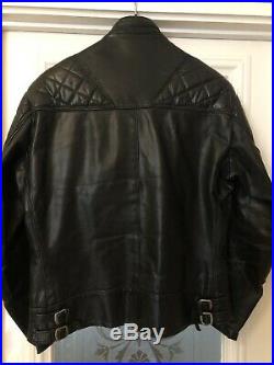 Lewis Leathers Vintage Super Monza Leather Motorcycle Jacket 40 42 Size