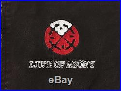 Life Of Agony Rare Vtg 90s Embroidered Jacket LOA t shirt tour type o negative