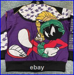 Lot 29 Marvin The Martian Looney Tunes Acme Embroidered Jacket Sz. Large NWOT