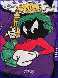 Lot 29 Marvin The Martian Looney Tunes Acme Embroidered Jacket Sz. Large NWOT