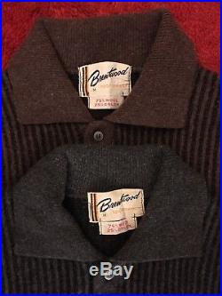 Lot Mens Vintage Clothing 1950s rockabilly loop collar wool sweaters Towncraft