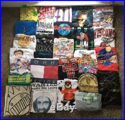 Lot Of 50 Vintage T-Shirt 80s 90s 00s NASCAR Tommy Hilfiger South Park Hard Rock