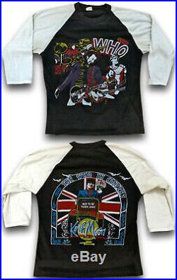 Lot of 7 VTG 70s 80s Rock Concert Tour T SHIRT Shirts The Who ACDC Sammy Hagar