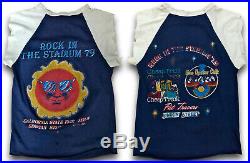 Lot of 7 VTG 70s 80s Rock Concert Tour T SHIRT Shirts The Who ACDC Sammy Hagar
