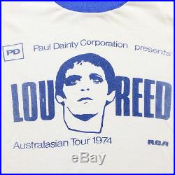 Lou Reed Shirt Vintage tshirt 1974 Australian Tour tee Velvet Underground 1970s