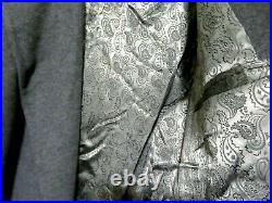 MAURICE SEDWELL London UK Vintage 1984 90% Cashmere Custom Made Gray Coat XL
