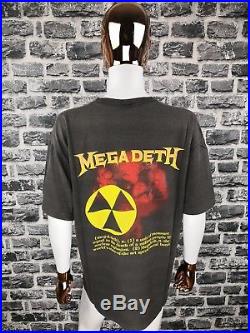 MEGADETH 1987 Vintage T-Shirt Peace Kills Tour / Very Rare Tee/ Metallica
