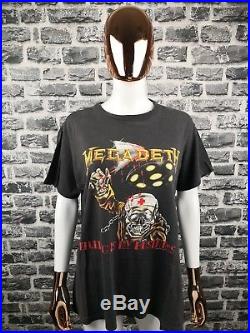 MEGADETH 1988 Vintage T-Shirt Killing is My Business /Very Rare Tee/ Iron Maiden
