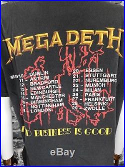 MEGADETH 1988 Vintage T-Shirt Killing is My Business /Very Rare Tee/ Iron Maiden