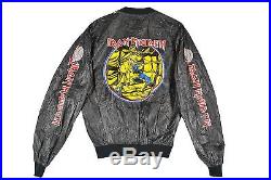MENS M VTG 80s 1983 Iron Maiden Piece of Mind Concert Tour TYVEK Paper Jacket