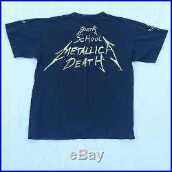 METALLICA Vintage T Shirt 90's CONCERT 1992 Birth School Death TOUR Large Tee