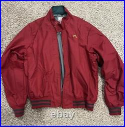 McDonald's Vintage 80s Employee Jacket L Made In USA