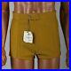 Medium 32 Mens Deadstock Vintage 1960s 60s Mod Gold Cotton Knit Mini Shorts