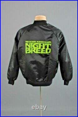 Men's 1990 NOS Night Breed Nylon Movie Promo Jacket Large 90s Vtg Horror