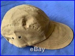 Men's vintage Filson tin cloth long bill hat cap size L