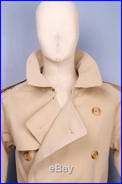 Mens BURBERRY Double Breasted Short TRENCH Coat Mac Size 36